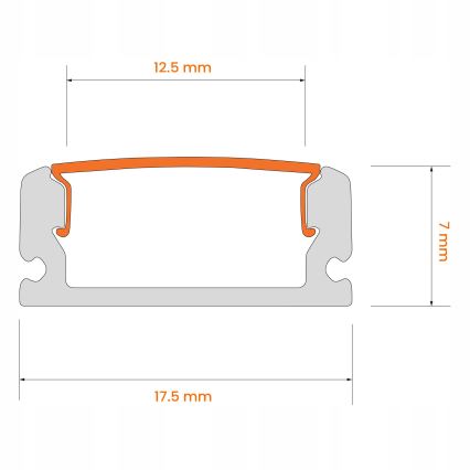 Kit 1x Fita LED com sensor de movimento FLEX LED/3,6W/4xAA 2 m + 2x perfil de embutir 1 m preto/branco
