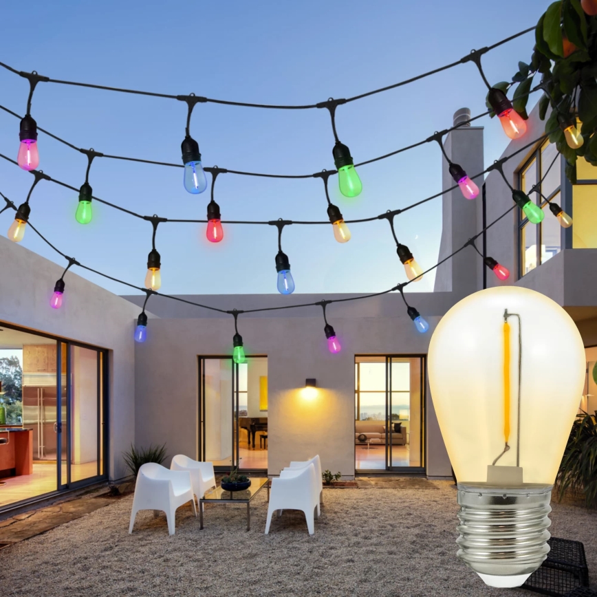 CONJUNTO 2x Lâmpada LED PARTY E27/0,3W/36V