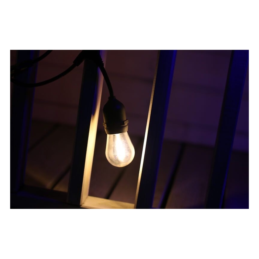 CONJUNTO 2x Lâmpada LED PARTY E27/0,5W/36V 2200K