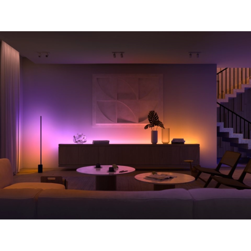 Kit básico - Fita LED RGBW regulável Philips Hue WHITE AND COLOR AMBIANCE LED/20W/230V 2 m