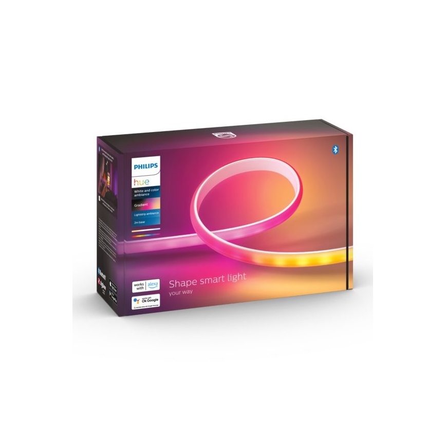 Kit básico - Fita LED RGBW regulável Philips Hue WHITE AND COLOR AMBIANCE LED/20W/230V 2 m