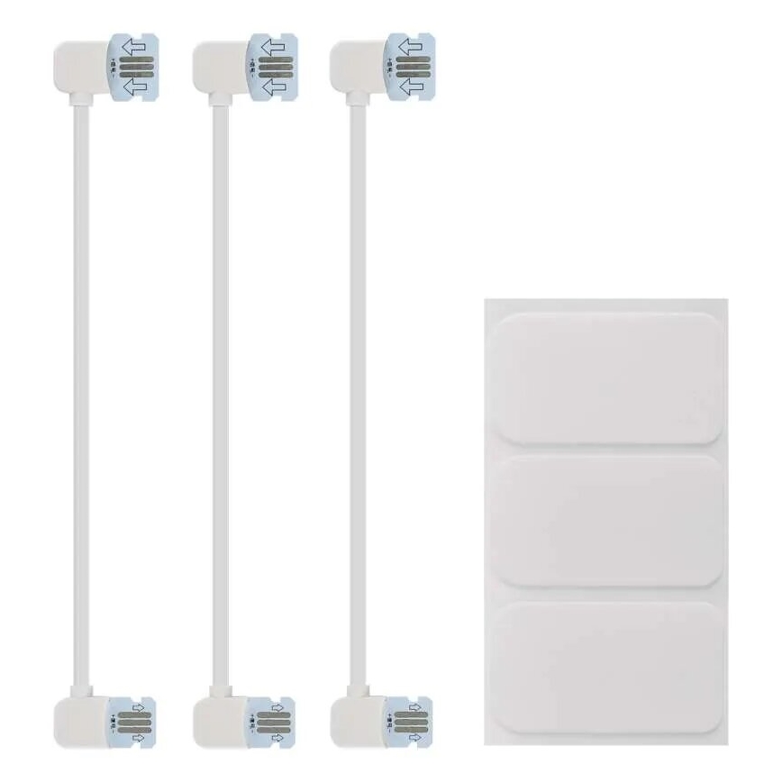 Conjunto de 3 painéis LED RGBIC+CCT dimerizáveis - extensão LED/1,8W/230V Wi-Fi Tuya