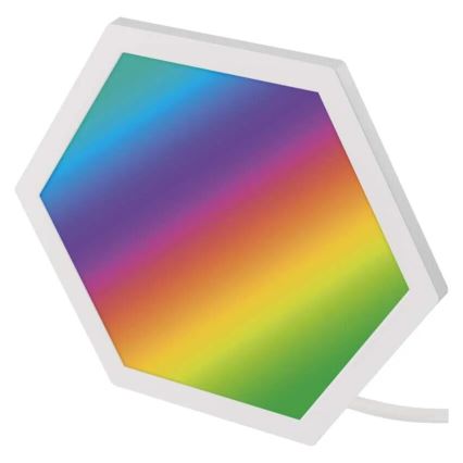 Conjunto de 3 painéis LED RGBIC+CCT dimerizáveis - extensão LED/1,8W/230V Wi-Fi Tuya