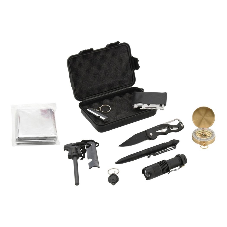 Kit de sobrevivência SOS 10 unid. 1xAA