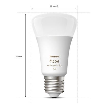 Kit inicial Philips Hue WHITE AND COLOR AMBIANCE 3xE27/9W/230V 2000-6500K + Hue bridge
