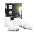 Kit inicial Philips Hue White 3xE27/9W 2700K + Hue Bridge e interruptor dimmer