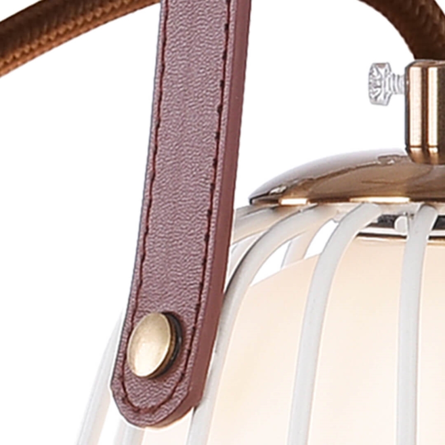 Candeeiro de parede MEMORY 1xG9/4W/230V branco/castanho