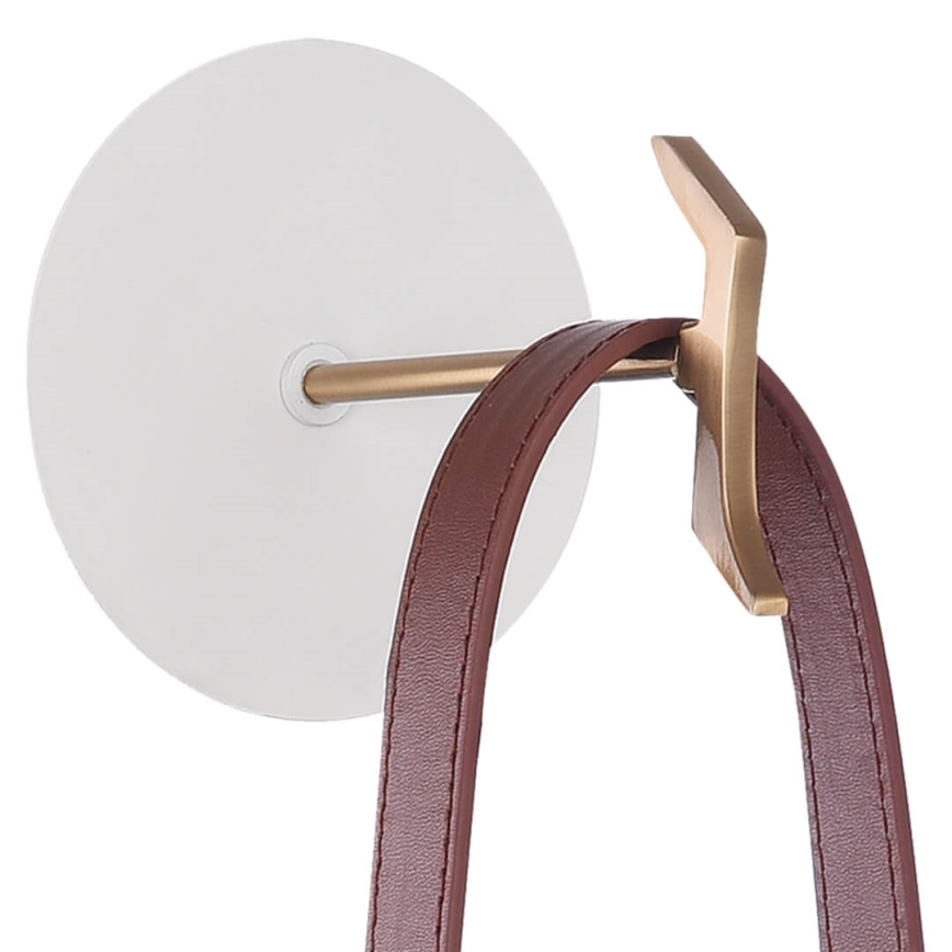 Candeeiro de parede MEMORY 1xG9/4W/230V branco/castanho