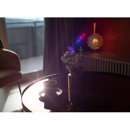 Candeeiro de mesa JUNO 1xE27/7W/230V bege/dourado