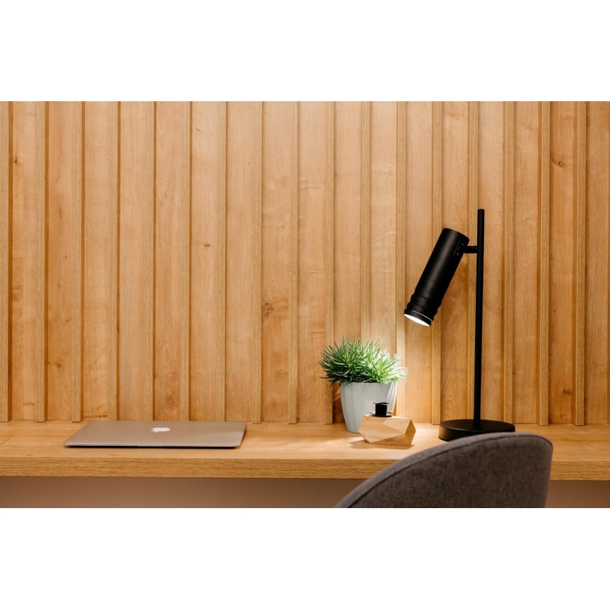 Candeeiro de mesa DRILL 1xGU10/4W/230V preto