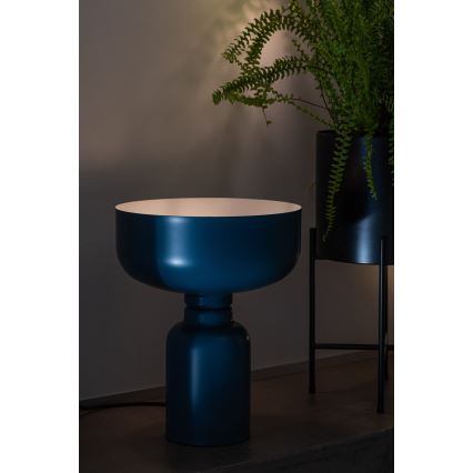 Candeeiro de mesa ABEL 1xE27/11W/230V azul