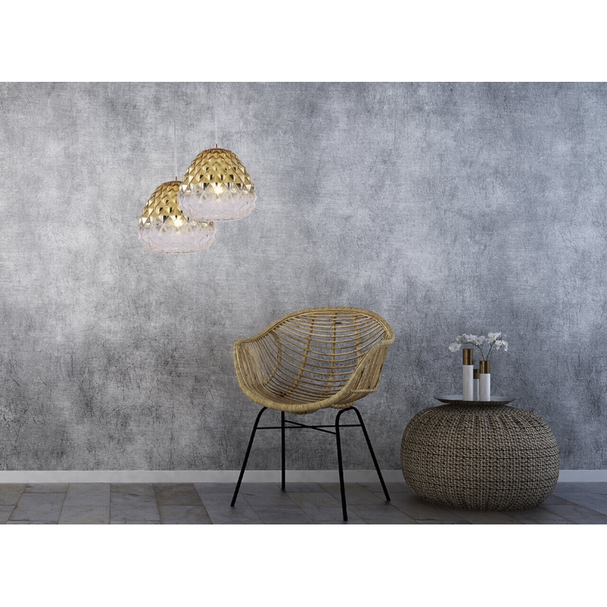 Candelabro suspenso DIAMOND 1xE27/11W/230V dourado