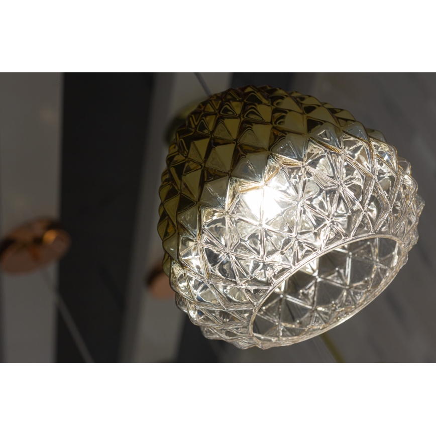 Candelabro suspenso DIAMOND 1xE27/11W/230V dourado