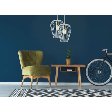 Candelabro suspenso BLANCHE 1xE27/11W/230V branco