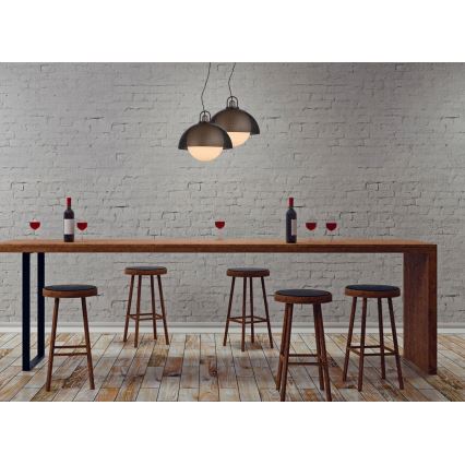 Candelabro suspenso GRAVEN 1xE27/11W/230V preto