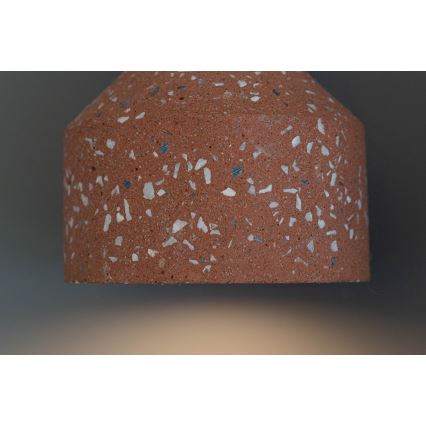 Candelabro suspenso RESIN 1xE27/11W/230V rosa/preto