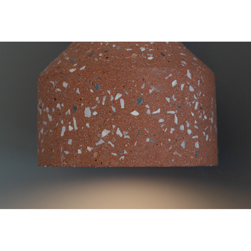 Candelabro suspenso RESIN 1xE27/11W/230V rosa/preto