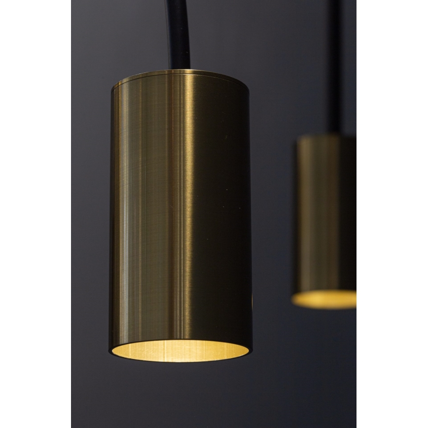 Candelabro suspenso ARCADE 1xGU10/5W/230V preto/dourado