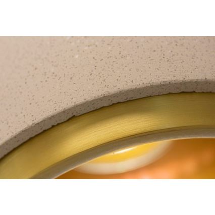 Candelabro suspenso CONCRETE 1xGU10/5W/230V cinzento/dourado