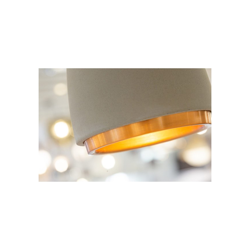Candelabro suspenso CONCRETE 1xGU10/5W/230V cinzento/cobre