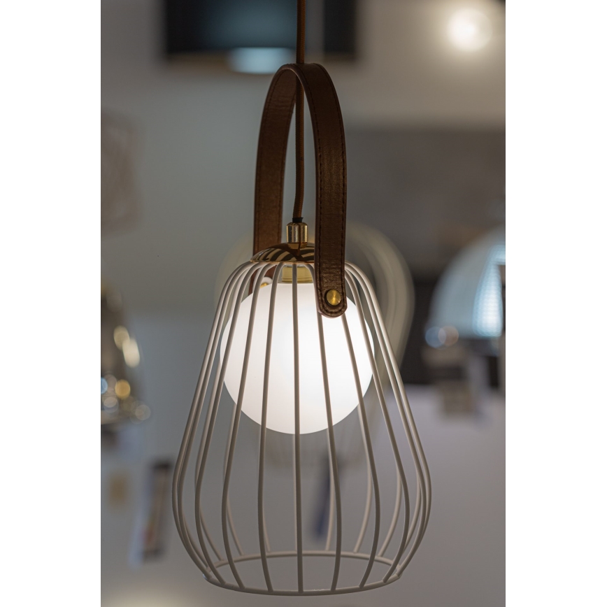 Candeeiro de parede MEMORY 1xG9/4W/230V branco/castanho