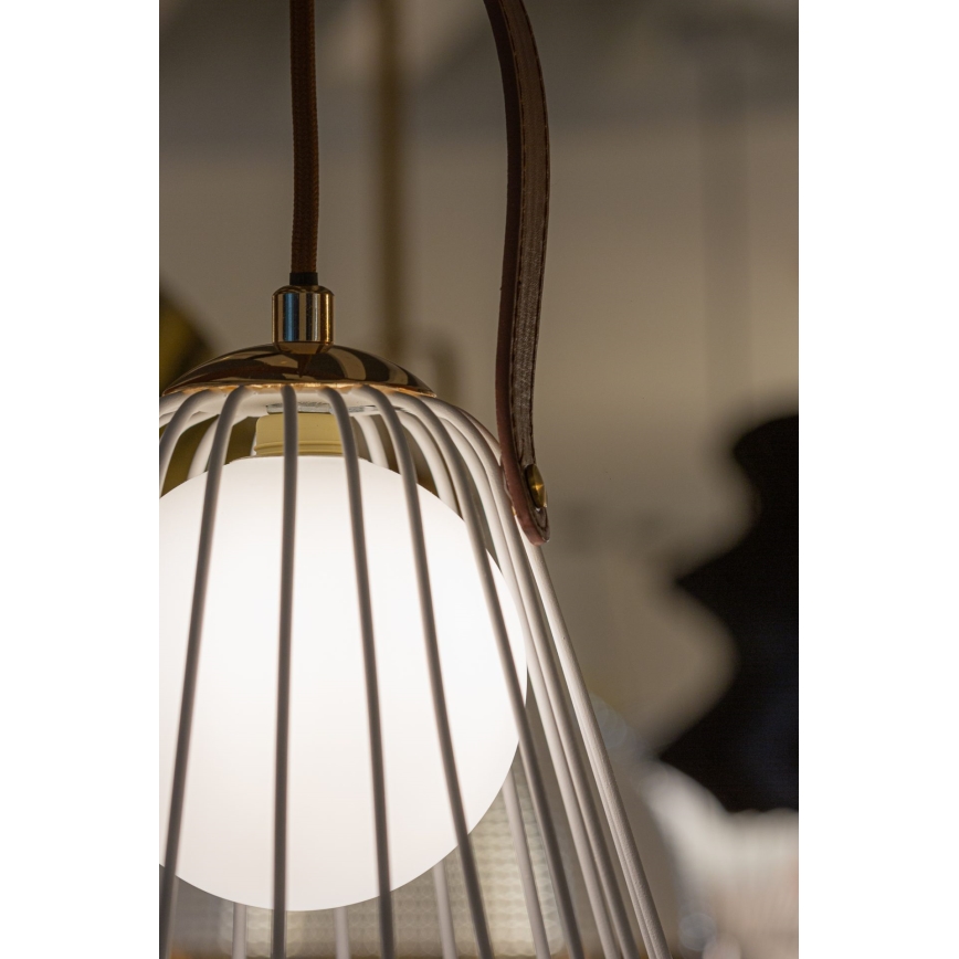 Candeeiro de parede MEMORY 1xG9/4W/230V branco/castanho