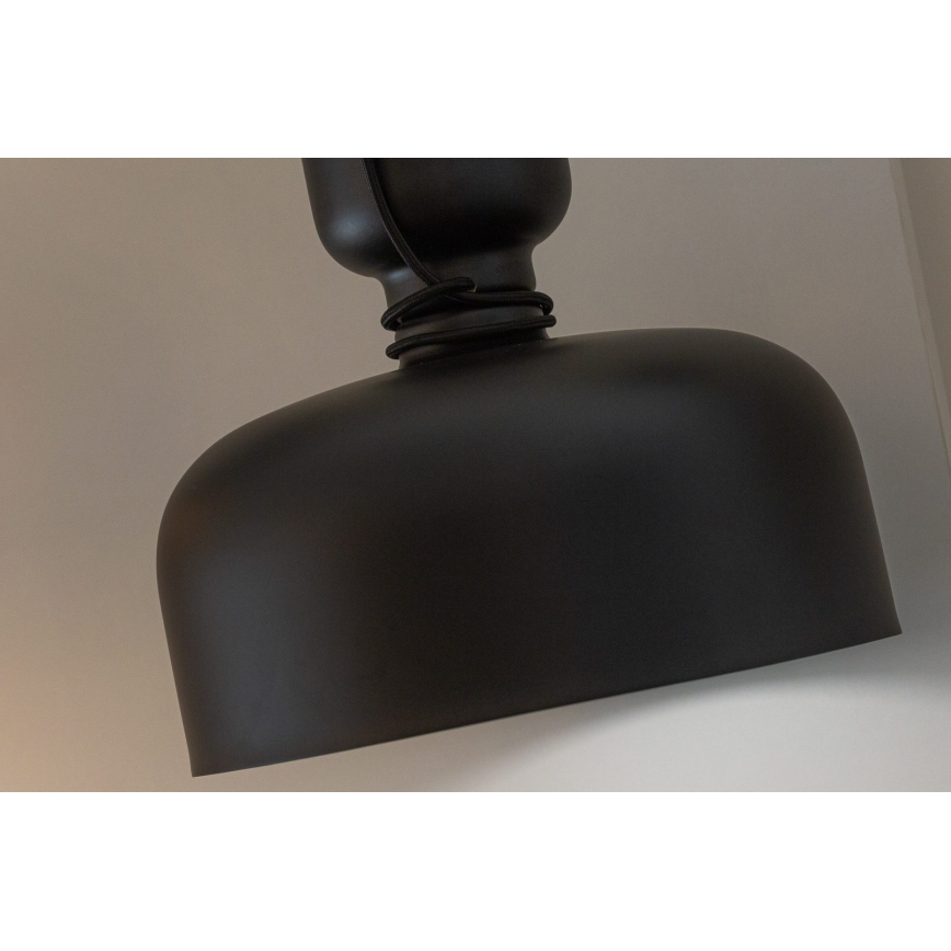 Candelabro suspenso ABEL 2xE27/11W/230V diâmetro 28 cm preto