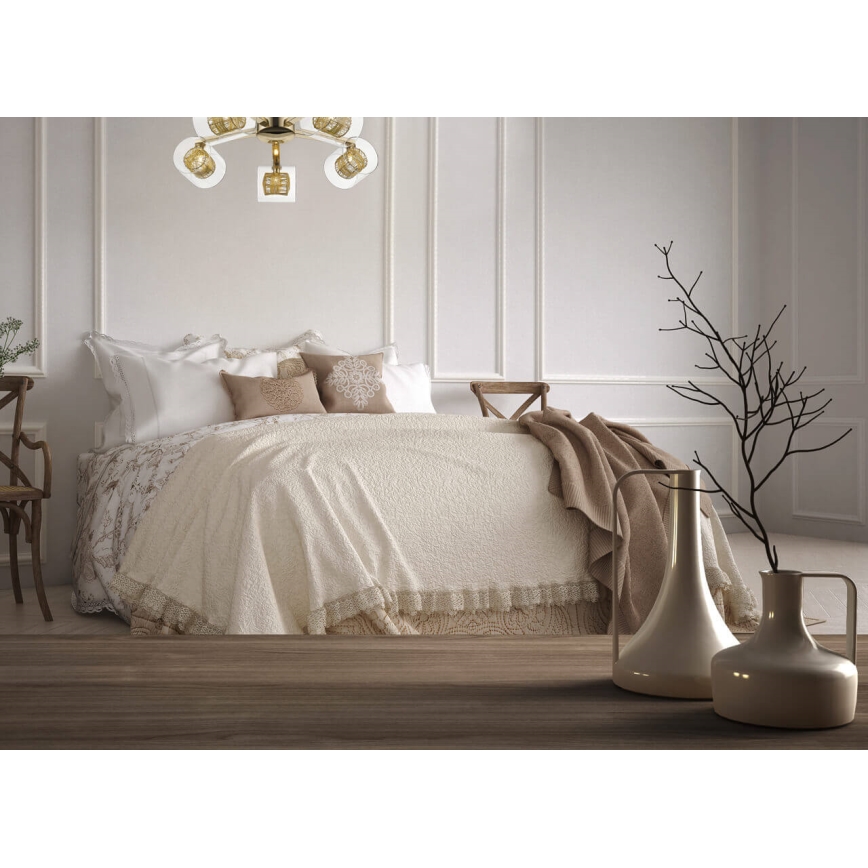 Candelabro integrado KLASS 5xG9/3W/230V dourado