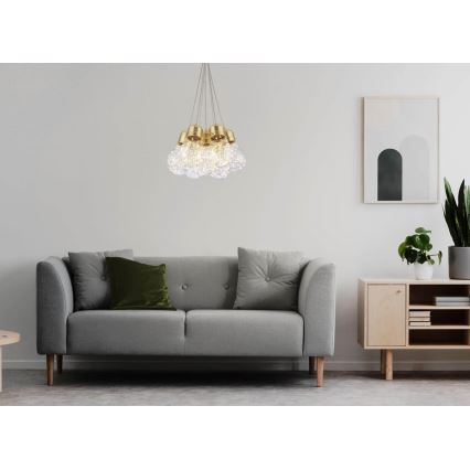 Candelabro suspenso LED BULBS LED/30W/230V dourado