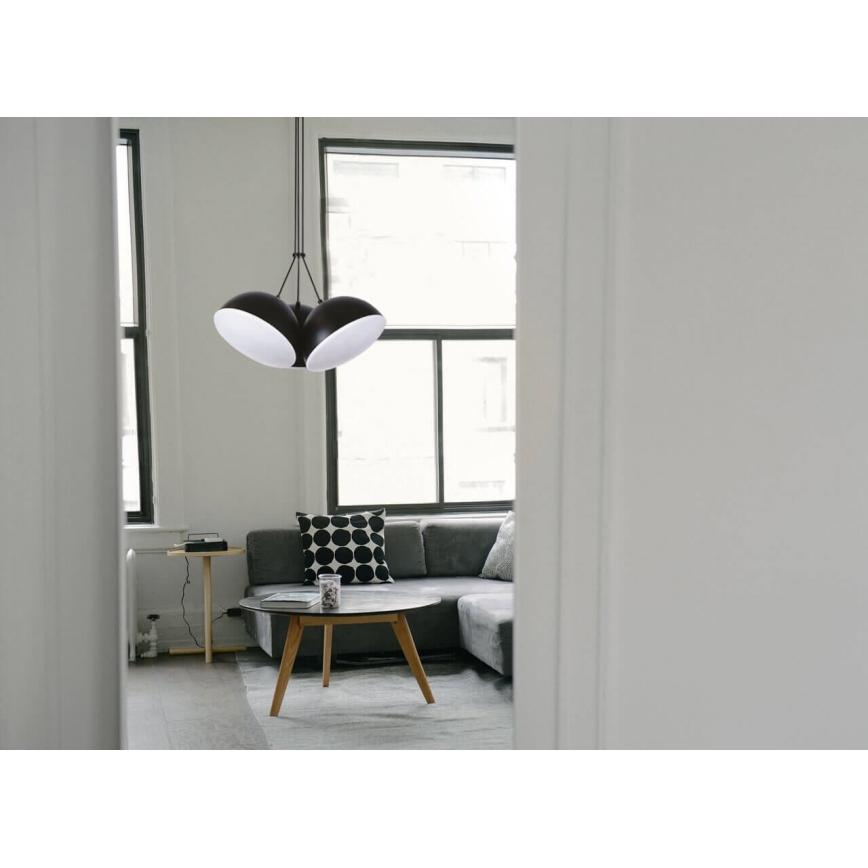 Candelabro suspenso LED CROWD 3xLED/20W/230V preto