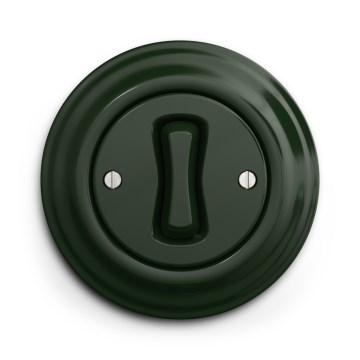 Kliklap - Botão retro com moldura verde