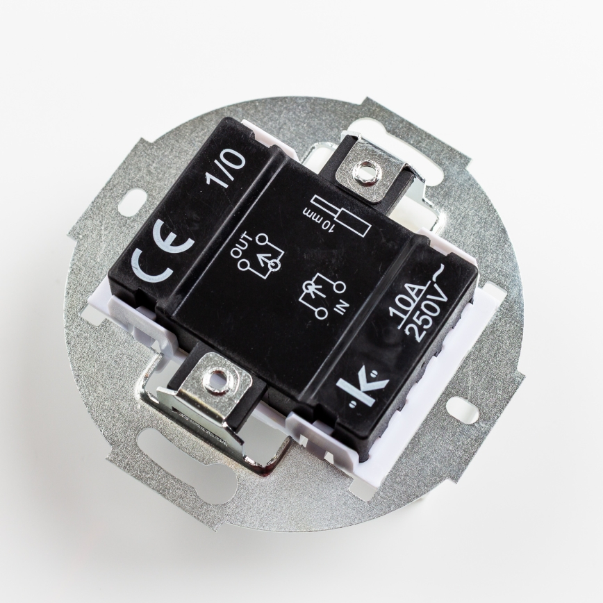 Kliklap - Botão retro sem moldura, bege