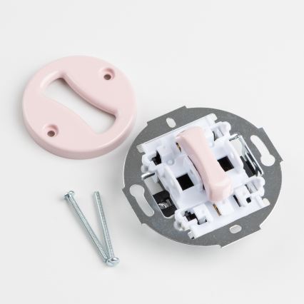 Kliklap - Botão retrô sem moldura, rosa vintage