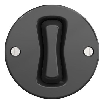 Kliklap - Interruptor cruzado retro sem moldura nº 7 antracite