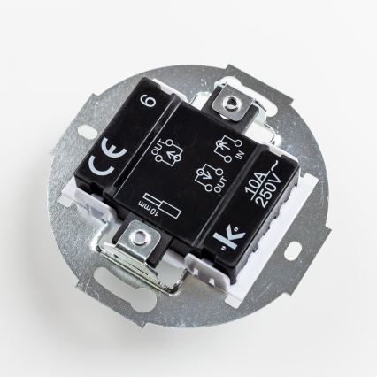 Kliklap - Interruptor de escada retro sem moldura n.º 6 bege