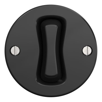 Kliklap - Interruptor de escada retro sem moldura nº 6 preto