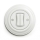 Kliklap - Interruptor duplo retro com moldura branco neve
