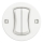 Kliklap - Interruptor retro duplo para escadas sem moldura n.º 6+6 branco neve