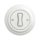 Kliklap - Interruptor retro para escada com moldura n.º 6 branco neve