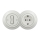 Kliklap - Interruptor unipolar retro n.º 1 e tomada SCHUKO 230 V com moldura em cerâmica branca