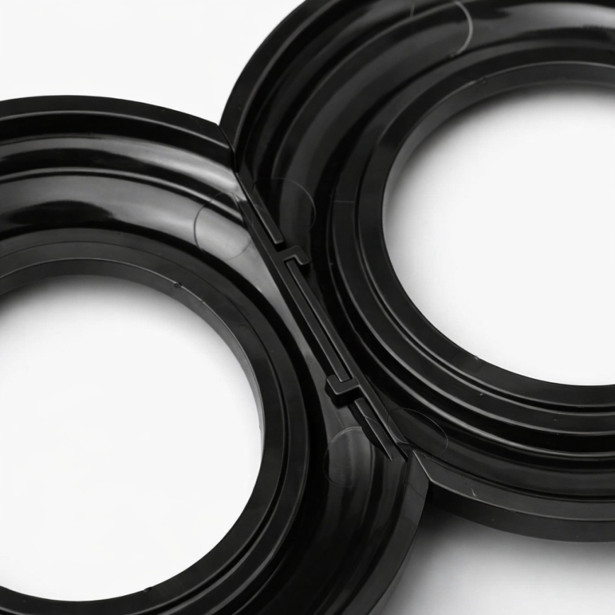 Kliklap - Moldura retrô central preta