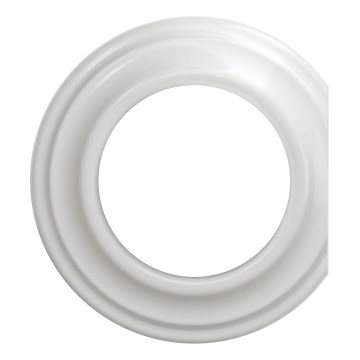 Kliklap - Moldura retro de extremidade em cerâmica branca