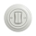 Kliklap - Retro interruptor duplo para escadas com moldura n.º 6+6, branco cerâmico