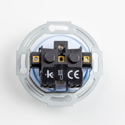 Kliklap - Retro tomada doméstica sem moldura 230V azul