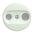 Kliklap - Tomada de antena TV+R retro (passante) sem moldura, verde-menta