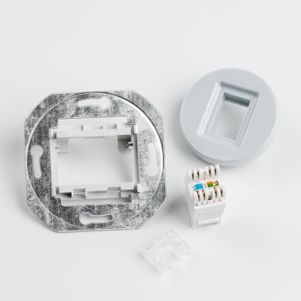 Kliklap - Tomada de dados retro com moldura cinzenta