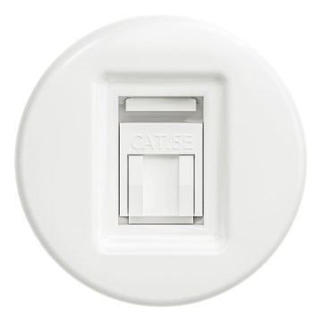 Kliklap - tomada de dados retro sem moldura em branco neve