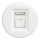 Kliklap - tomada de dados retro sem moldura em branco neve