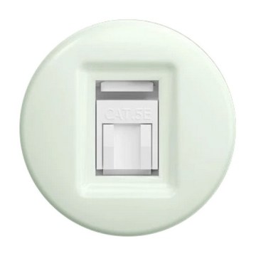 Kliklap - Tomada de dados retro sem moldura, verde-menta