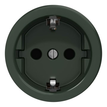 Kliklap - Tomada doméstica retro SCHUKO sem moldura 230V/16A, verde